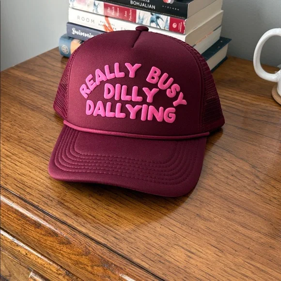 Etta & East Really Busy Dilly Dallying Trucker Hat - Picture 1 of 7